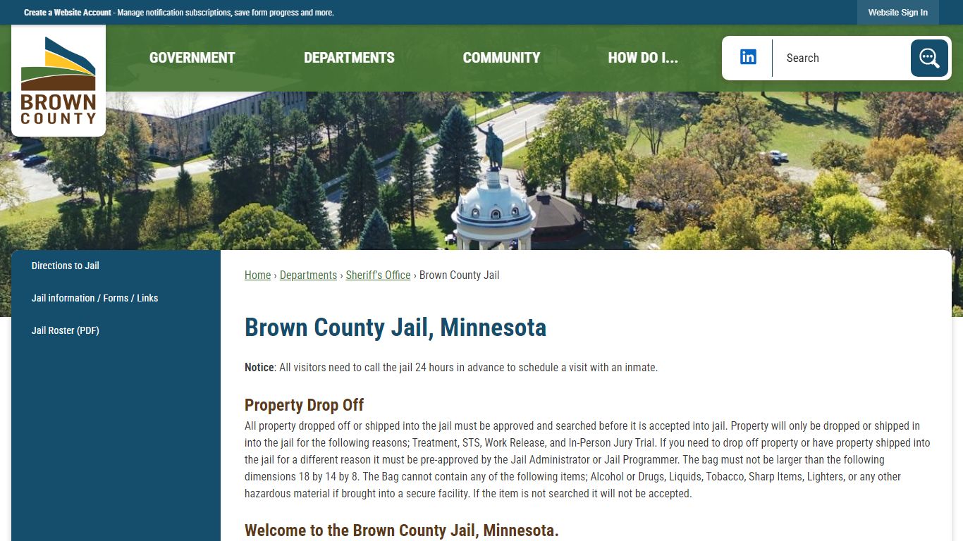 Brown County Jail, Minnesota | Brown County, MN