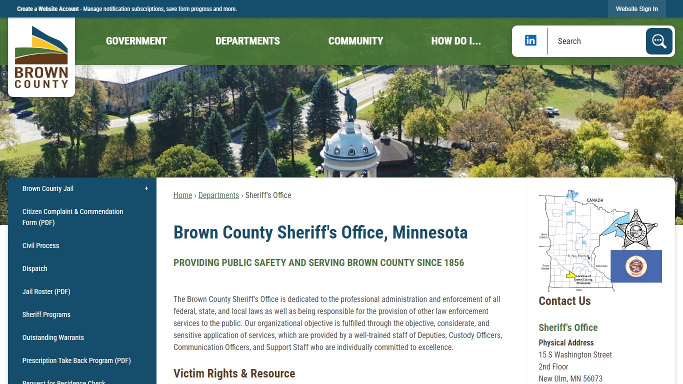 Brown County Sheriff's Office, Minnesota | Brown County, MN